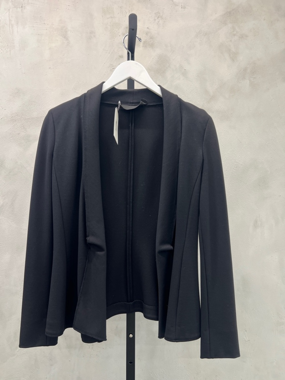 Donna Karan Black Open-Front Blazer Jacket